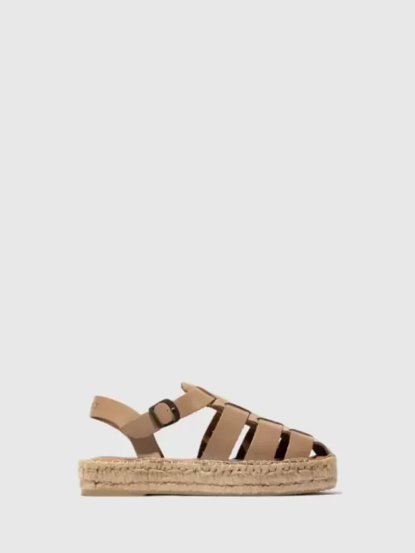 Footwear | Fly London Sling-Back Espadrilles PAWI524FLY LEATHER TAN LEATHERTAN