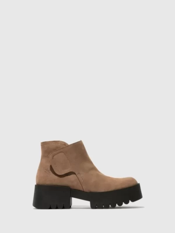 Ankle Boots | Fly London Velcro Ankle Boots ENDO006FLY TAUPE