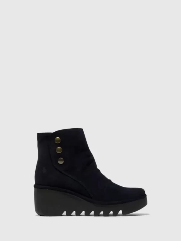 Ankle Boots | Fly London Zip Up Ankle Boots BROM344FLY NAVY